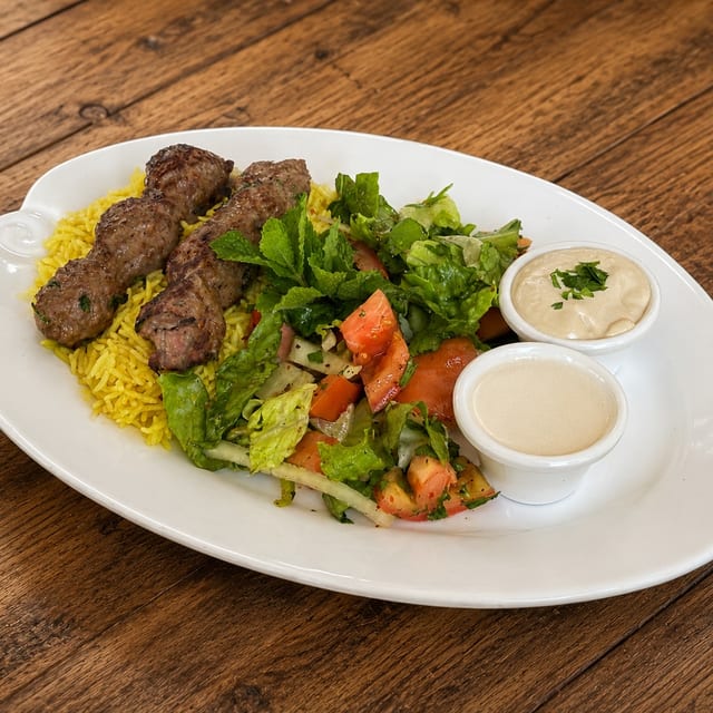 Koftah kebob lunch special.