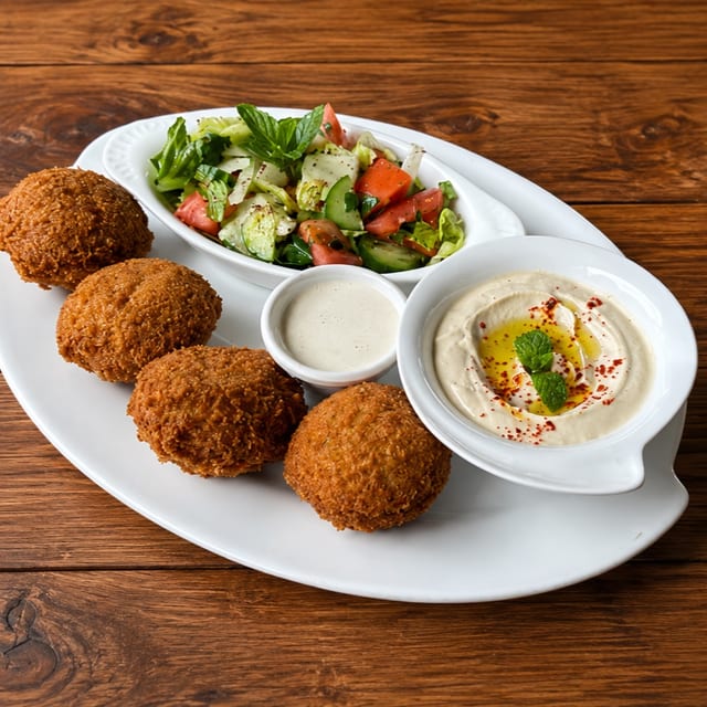 Vegetarian lunch platter special.