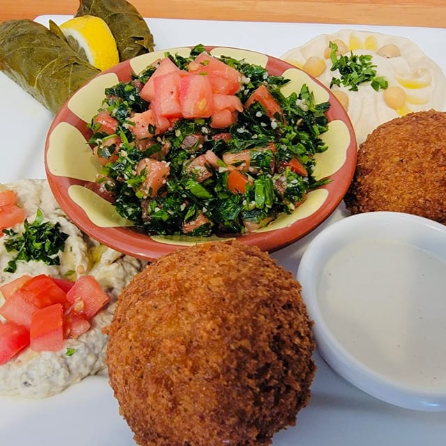 Vegetarian combo platter.