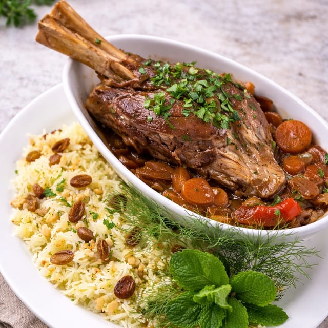 Lamb shank.