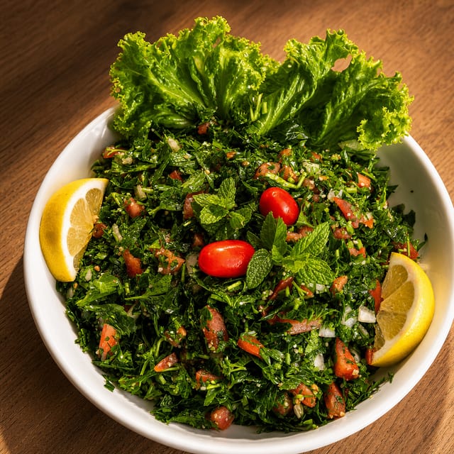 Side of tabbouleh.