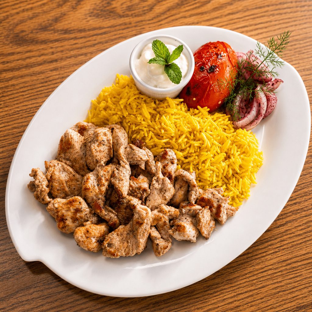 Side Chicken shawarma.