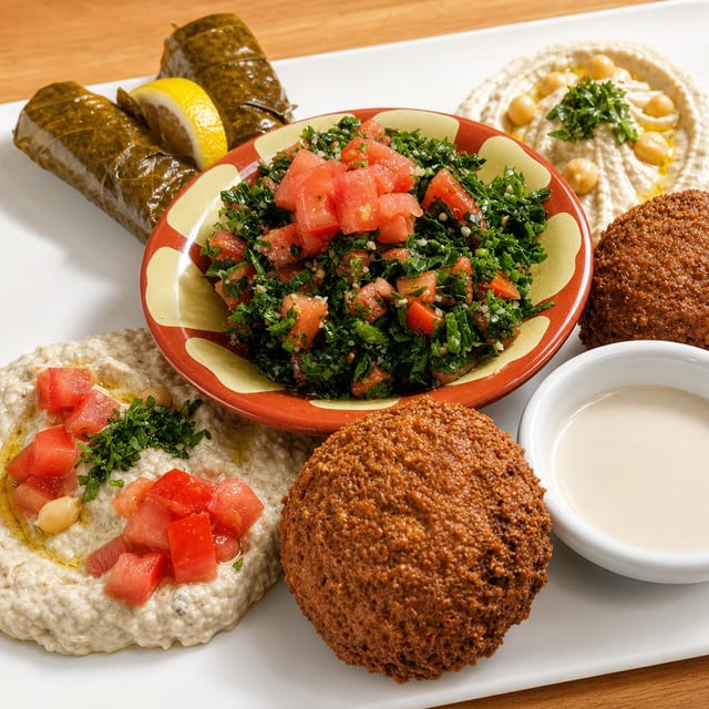 Vegetarian combo platter.