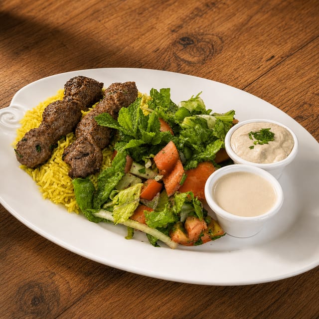 Koftah kebob lunch special.
